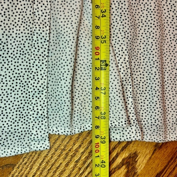 Abercrombie & Fitch Dress Small White Black Dots Viscose Spaghetti Strap Retro - Picture 16 of 16